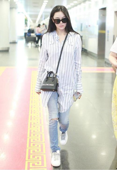 明星长衬衣,长衬衣演绎时尚与个性