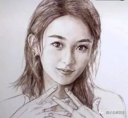 美术生画明星头像,美术生笔下的璀璨星光