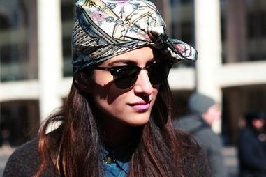 明星头巾系法,揭秘时尚头巾系法